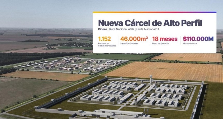 Como será la Cárcel de Alto Perfil en Piñero, el Alcatraz santafesino.