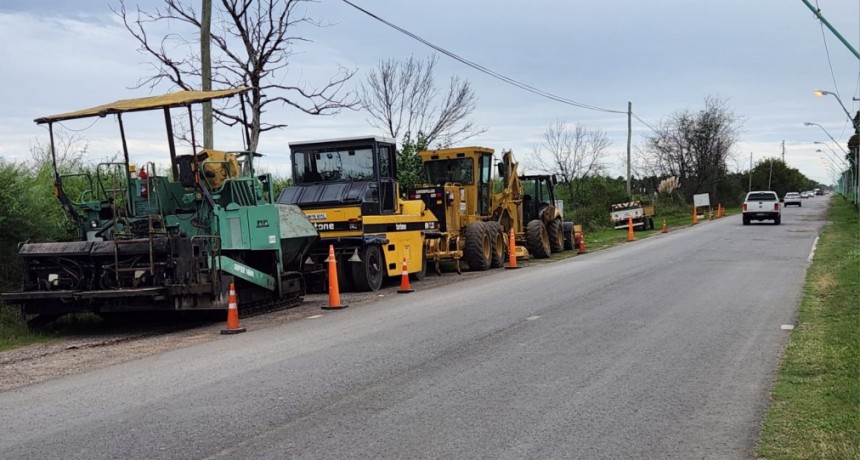 Santo Tomé: ejecutan tareas de reparación sobre el Acceso Norte