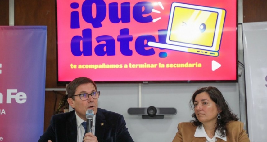 Nueva inscripción a “Quedate”, el programa de acompañamiento para terminar el secundario