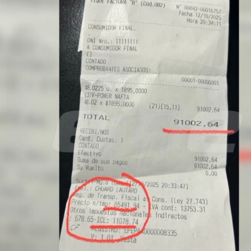 Polémica por el costo de cargar de combustible con el “impuesto a los combustibles líquidos”