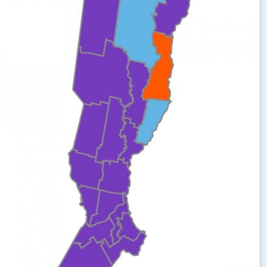 El violeta tiñó la geografía santafesina