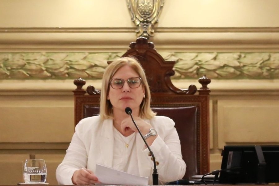 Gisela Scaglia preside su última sesión en el Senado